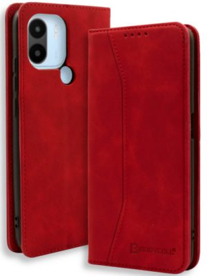 Bodycell Θήκη - Πορτοφόλι Xiaomi Redmi A2 Plus / A1 Plus - Red (5206015022012) 04-01166