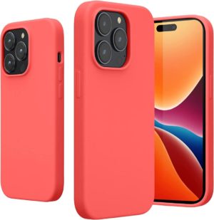 KWmobile Soft Flexible Rubber Cover - Θήκη Σιλικόνης Apple iPhone 14 Pro - Neon Coral (59073.103) 59073.103