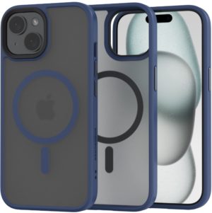 Spacecase Hybrid MagSafe - Σκληρή Ημιδιάφανη Θήκη MagSafe - Apple iPhone 15 Plus - Dark Blue (5905719103163) 119443