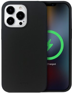 Crong Color Magnetic Θήκη MagSafe Premium Σιλικόνης Apple iPhone 13 Pro Max - Black (CRG-COLRM-IP1367-BLK) CRG-COLRM-IP1367-BLK