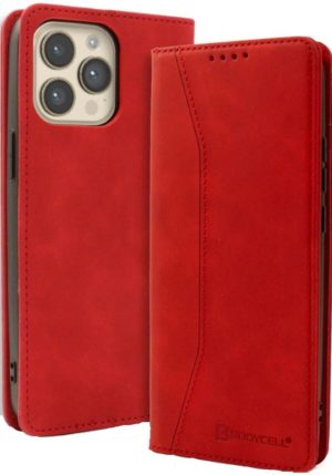 Bodycell Θήκη - Πορτοφόλι Apple iPhone 15 Pro Max - Red (5206015046803) 04-01186