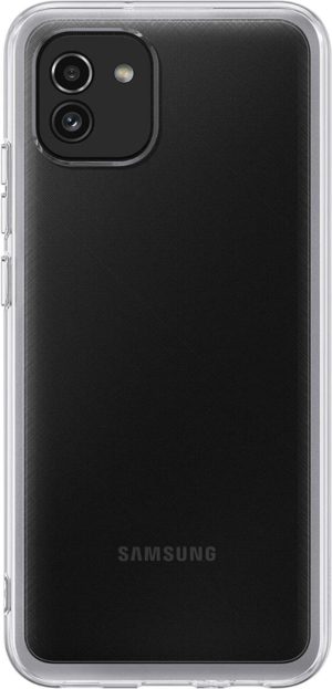 Official Samsung Θήκη Σιλικόνης Soft Clear Cover - Samsung Galaxy A03 - Transparent (EF-QA036TTEGEU) 13018538