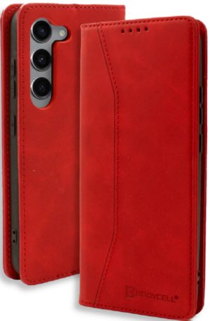 Bodycell Θήκη - Πορτοφόλι Samsung Galaxy S23 - Red (5206015019760) 04-01100