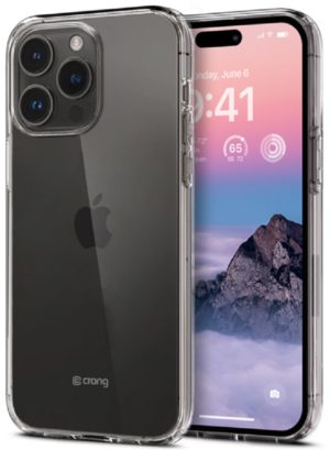 Crong Slim Διάφανη Θήκη Σιλικόνης Apple iPhone 14 Pro - 0.8mm - Clear (CRG-CRSLIM-IP1461P-TRS) CRG-CRSLIM-IP1461P-TRS
