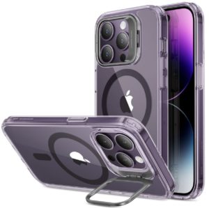ESR Classic Kickstand Hybrid HaloLock - Διάφανη Ανθεκτική MagSafe Θήκη Apple iPhone 14 Pro Max - Clear / Purple (4894240175651) 111364