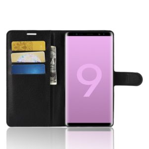 Θήκη Samsung Galaxy Note 9 Litchi Grain Stand Case-Black MPS15803