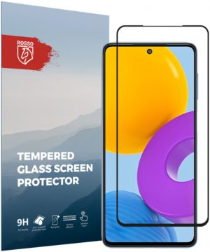 Rosso Tempered Glass - FullFace Αντιχαρακτικό Προστατευτικό Γυαλί Οθόνης Samsung Galaxy M52 5G - Black (8719246342455) 96315