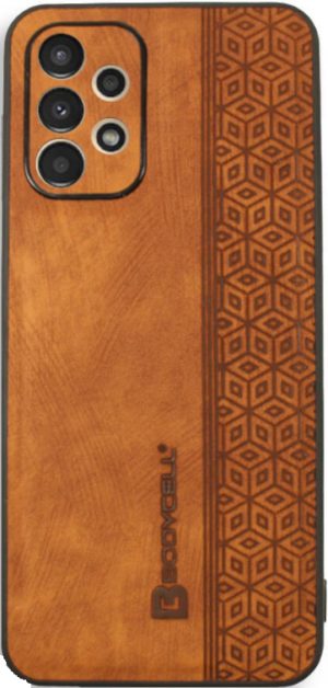 Bodycell Pattern Leather - Σκληρή Θήκη Samsung Galaxy A13 4G - Brown (5206015068683) BY-00030