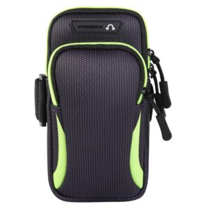 Θήκη Universal up to 6.5 Running Sports Armband Bag 190x90mm-black/green MPS14518