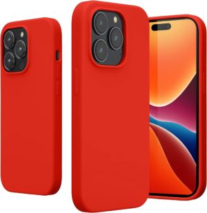 KWmobile Soft Flexible Rubber Cover - Θήκη Σιλικόνης Apple iPhone 14 Pro - Red (59073.09) 59073.09
