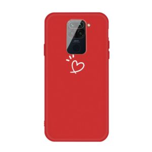 Θήκη σιλικόνης Xiaomi Redmi Note 9 Heart Pattern Matte TPU Cover-red MPS14911