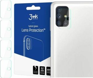 3MK Hybrid Glass Camera Protector - Αντιχαρακτικό Υβριδικό Προστατευτικό Γυαλί για Φακό Κάμερας Samsung Galaxy M51 - 4 Τεμάχια (5903108305778) 82825