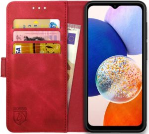 Rosso Element PU Θήκη Πορτοφόλι Samsung Galaxy A14 - Red (8719246377105) 111002
