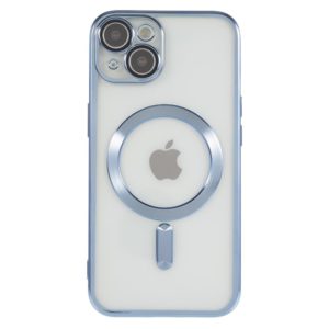 Θήκη Transparent TPU for iPhone 15 Compatible with MagSafe-Baby blue MPS15961