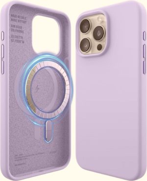 Elago Magnetic Silicone Case - Premium MagSafe Θήκη Σιλικόνης - Apple iPhone 15 Pro Max - Purple (ES15MSSC67PRO-PU) ES15MSSC67PRO-PU