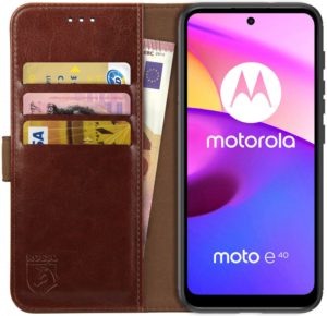 Rosso Element PU Θήκη Πορτοφόλι Motorola Moto E40 / E30 - Brown (8719246342332) 96110