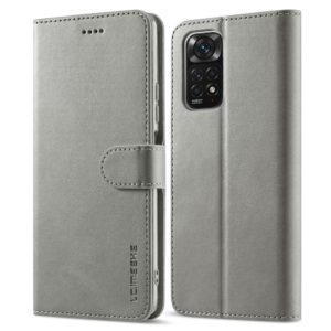Θήκη Xiaomi Redmi Note 11/ 11S LC.IMEEKE Wallet Leather Stand-Grey MPS15734