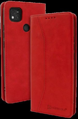 Bodycell Θήκη - Πορτοφόλι Xiaomi Redmi 10A - Red (5206015005022) 04-00994