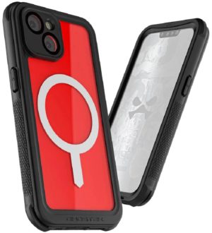 Ghostek Nautical 4 - Ανθεκτική Αδιάβροχη Θήκη MagSafe με Περιστρεφόμενο Κλιπ Ζώνης - Apple iPhone 14 Plus - Clear (GHOCAS3184) GHOCAS3184