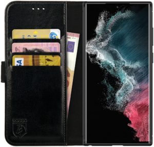 Rosso Element PU Θήκη Πορτοφόλι Samsung Galaxy S22 Ultra 5G - Black (8719246343100) 96037