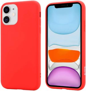 Crong Color Θήκη Premium Σιλικόνης Apple iPhone 11 - Red (CRG-COLR-IP11-RED) CRG-COLR-IP11-RED