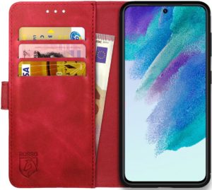 Rosso Element PU Θήκη Πορτοφόλι Samsung Galaxy S21 FE 5G - Red (8719246339752) 96091