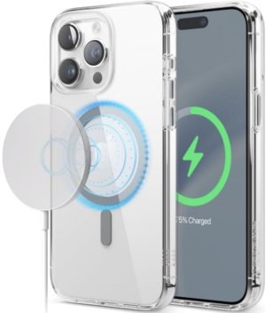 Elago Magnetic Hybrid - Διάφανη Σκληρή Θήκη MagSafe - Apple iPhone 15 Pro Max - Transparent / Medium Grey (ES15MSHB67PRO-TRMGY) ES15MSHB67PRO-TRMGY