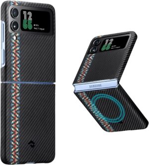 Pitaka Fusion Weaving MagEZ Case 3 - MagSafe Θήκη Aramid Fiber Body Samsung Galaxy Z Flip4 - 0.95mm - 600D - Rhapsody (FRFLIP4) FRFLIP4