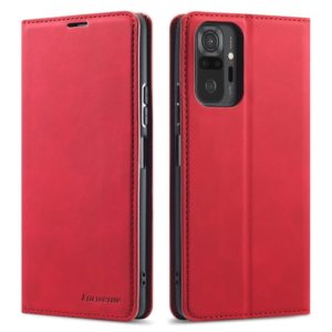 Θήκη Xiaomi Redmi Note 10 Pro/10 Pro Max FORWENW Wallet leather stand Case-red MPS15197
