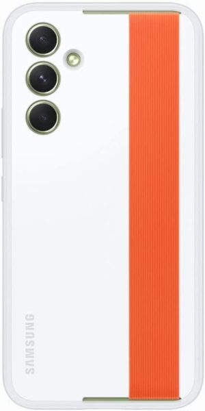 Official Samsung Haze Grip Cover - Θήκη με Λουράκι Χειρός - Samsung Galaxy A54 - White (EF-XA546CWEGWW) 13020537