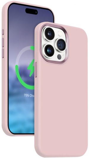 Crong Color Cover Lux Magnetic - Θήκη MagSafe Premium Σιλικόνης - Apple iPhone 15 Pro Max - Pink (CRG-COLRLM-IP1567P-PNK) CRG-COLRLM-IP1567P-PNK