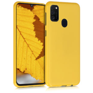KW Θήκη Σιλικόνης Samsung Galaxy M21 - Honey Yellow (52198.143) 52198.143