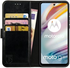 Rosso Element PU Θήκη Πορτοφόλι Motorola Moto G60 - Black (8719246365980) 108044