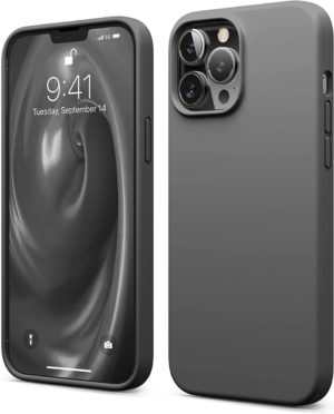 Elago Premium Θήκη Σιλικόνης Apple iPhone 13 Pro Max - Dark Gray (ES13SC67-DG) ES13SC67-DG