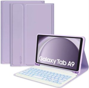 Smartcase Θήκη με Υποδοχή για Γραφίδα και Πληκτρολόγιο Bluetooth - Samsung Galaxy Tab A9 8.7 X110 / X115 - Tech-Protect SC Pen - Violet (9319456607673) 118570