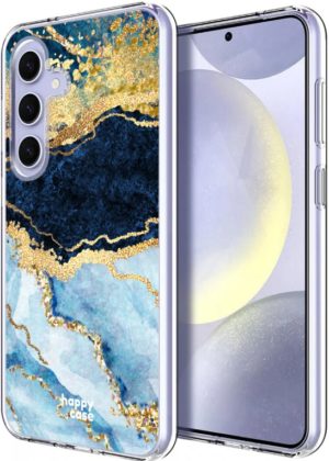 Θήκη Σιλικόνης - Samsung Galaxy S24 - HappyCase - Blue Marble (8719246442384) 118538