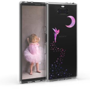 KW Θήκη Σιλικόνης Sony Xperia 10 Plus - Dark Pink / Violet / Transparent (48003.02) 48003.02