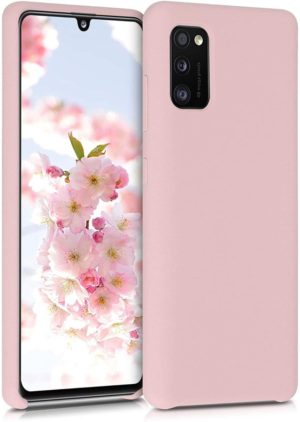 KWmobile Θήκη Σιλικόνης Samsung Galaxy A41 - Soft Flexible Rubber Cover - Antique Pink Matte (52301.52) 52301.52