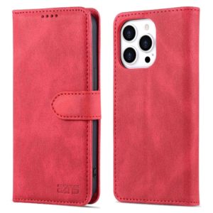 Θήκη iphone 14 Pro AZNS Wallet PU Leather Stand-Red MPS15728