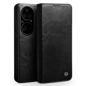 Θήκη Huawei P50 Pro genuine QIALINO Classic Leather Wallet Case-Black MPS15398