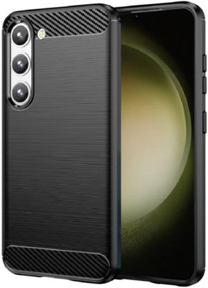 Techsuit Carbon Silicone - Θήκη Σιλικόνης Samsung Galaxy S23 Plus - Black (0765105280206) 113180