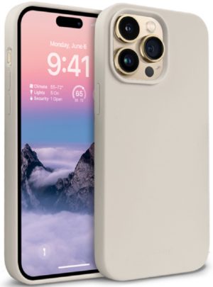 Crong Color Θήκη Premium Σιλικόνης Apple iPhone 14 Pro Max - Stone Beige (CRG-COLR-IP1467P-STN) CRG-COLR-IP1467P-STN