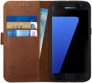 Rosso Deluxe Δερμάτινη Θήκη Πορτοφόλι Samsung Galaxy S7 - Brown (8719246126284) 93493