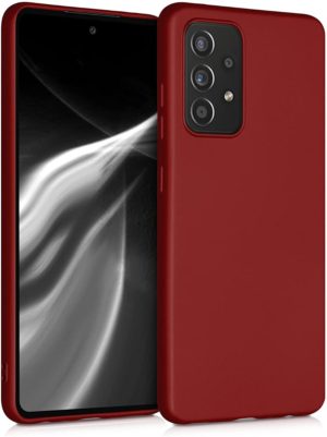KWmobile Θήκη Σιλικόνης Samsung Galaxy A52 - Metallic Dark Red (54351.36) 54351.36