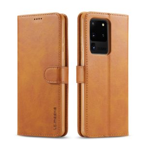 Θήκη Samsung Galaxy S20 Ultra LC.IMEEKE Wallet Leather Stand-brown MPS14238