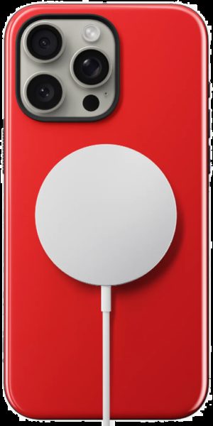 Nomad Sport Case - Σκληρή Θήκη MagSafe με TPU Bumper - Apple iPhone 15 Pro Max - Night Watch Red (NM01585585) NM01585585