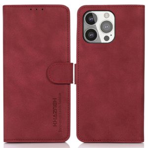 Θήκη iPhone 13 Pro 6.1 KHAZNEH Smooth Leather Wallet-red MPS15291
