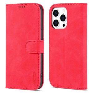 Θήκη iphone 14 Pro Max AZNS Wallet PU Leather Stand-Red MPS15676