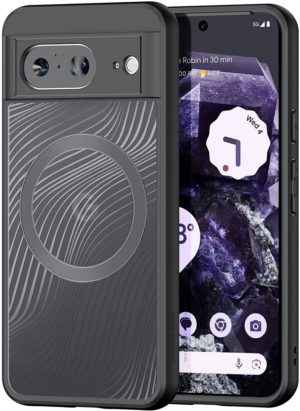 DuxDucis Aimo MagSafe Series - Premium Ημιδιάφανη MagSafe Σκληρή Θήκη - Google Pixel 8 - Black (6934913023600) 117569