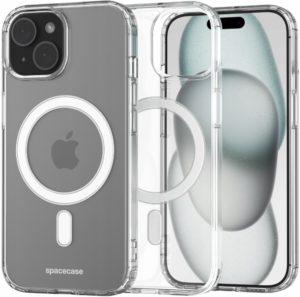 Spacecase Clear MagSafe - Σκληρή Διάφανη Θήκη MagSafe - Apple iPhone 15 Plus - Transparent (5905719103286) 119815
